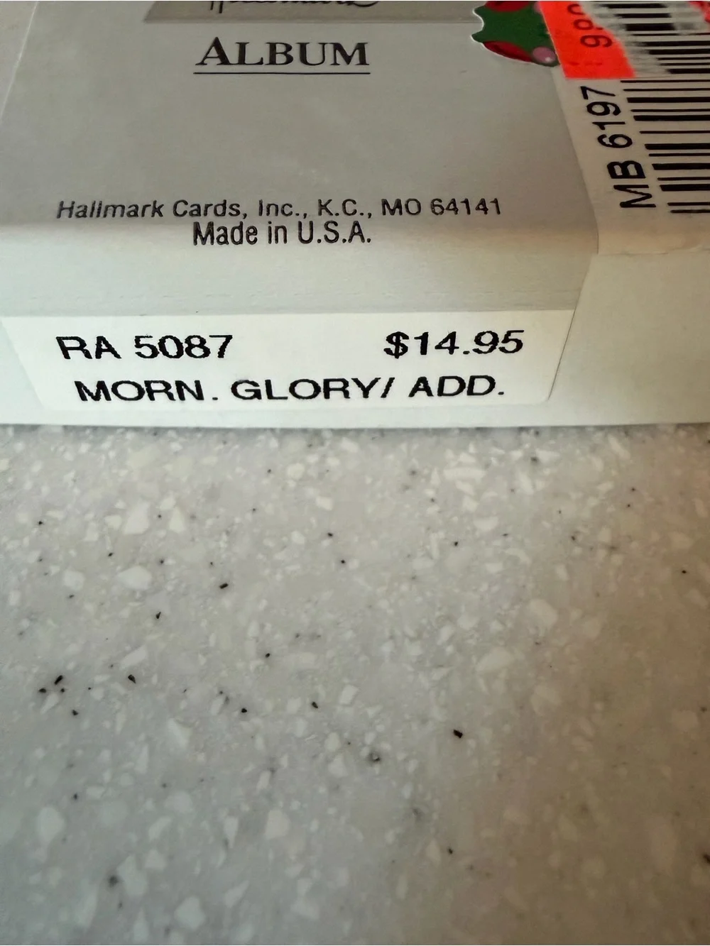 Vintage NEW Hallmark Refillable Address Book Morning Glory Flowers Made in USA